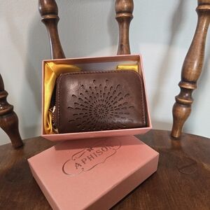 NWT brown leather wallet